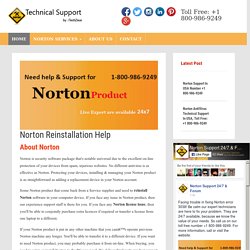 Norton Reinstallation Help, USA Toll-Free: +1-800-986-9249