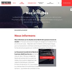 14. Reporters Sans Frontières