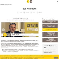 Nos ambitions