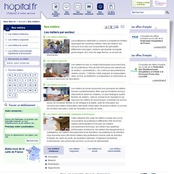 Nos métiers