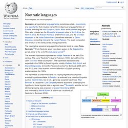 Nostratic languages
