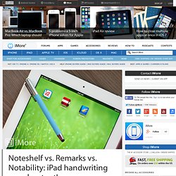 Noteshelf vs. Remarks vs. Notability: iPad handwriting app shootout!