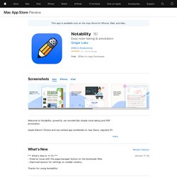 ‎Notability on the App Store