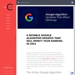 6 Notable Google Search Algorithm Updates in 2021