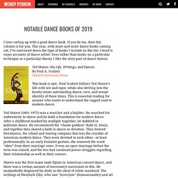 Notable Dance Books of 2019