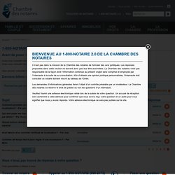1-800-Notaire - Ligne Info-Juridique