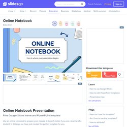 Online Notebook Google Slides theme and PowerPoint template