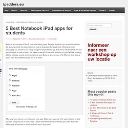 5 Best Notebook iPad apps for students