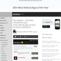 Springpad Android App Review by AndroidTapp