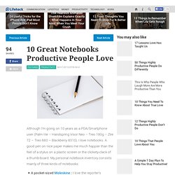 10 Great Notebooks Productive People Love