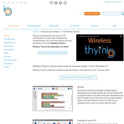 Trier les notes Aseba 1.5 et Wireless Thymio