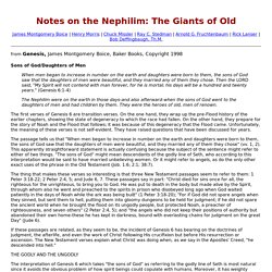 Notes on the Nephilim: The Giants of Old