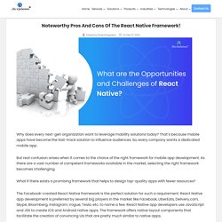 Noteworthy Pros and Cons of the React Native Framework! - Biz4solutions