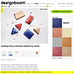 nothing fancy - minimal wallets by chieh