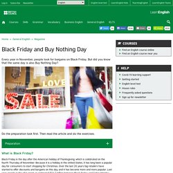 Black Friday and Buy Nothing Day