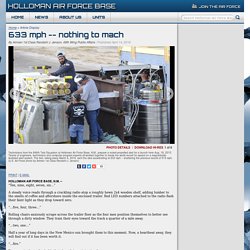 nothing to mach > Holloman Air Force Base > Article Display