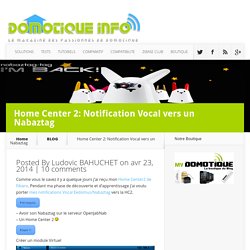 Home Center 2: Notification Vocal vers un Nabaztag