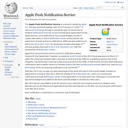 Apple Push Notification Service