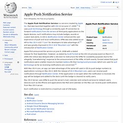 Apple Push Notification Service
