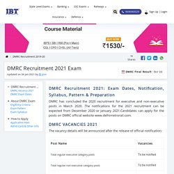 DMRC 2020: DMRC Notification, DMRC Recruitment, Vacancy, Pattern, Syllabus & More