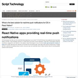 What is the best solution for real-time push notifications for iOS in React Native?