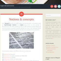 Notions & concepts – Capes documentation