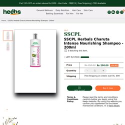 SSCPL Herbals Charuta Intense Nourishing Shampoo