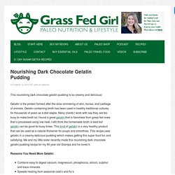 Nourishing Dark Chocolate Gelatin Pudding