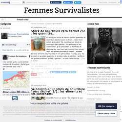 SE NOURRIR - Femmes Survivalistes