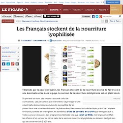 Consommation : Les Français stockent de la nourriture lyophilisée