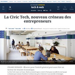 La Civic Tech, nouveau créneau des entrepreneurs