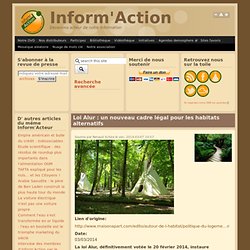 Loi Alur : un nouveau cadre légal pour les habitats alternatifs