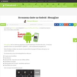 Un nouveau clavier sur Android : MessagEase