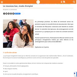 Le nouveau bac, mode d’emploi - Femmexpat