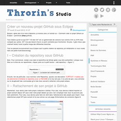 Créer un nouveau projet GitHub sous Eclipse « Throrïn's Studio