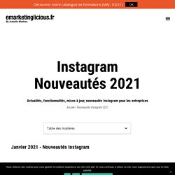Nouveautés Instagram 2021