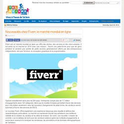 Nouveautés chez Fiverr, le marché mondial en ligne