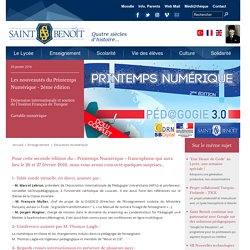 Lycée Français Saint Benoît d'Istanbul- Les nouveautés du Printemps Numérique - 2ème édition