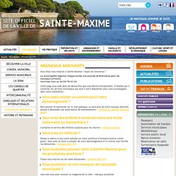 Nouveaux arrivants - Ville de Sainte-Maxime