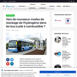 Vers de nouveaux modes de stockage de l'hydrogène dans les bus à pile à combustible ?