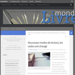Nouveaux modes de lecture, les codes ont changé – Monde du Livre