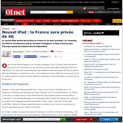 Nouvel iPad : la France sera privée de 4G