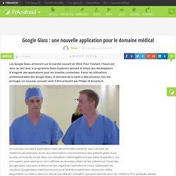 Google Glass : une nouvelle application pour le domaine médical