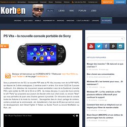 PS Vita – la nouvelle console portable de Sony