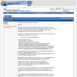 Nouvelle distribution: Proxmox 3.0 (RC2) - Forum OVH