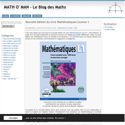 Nouvelle édition du livre Mathématiques Licence 1