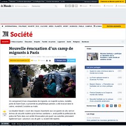 Nouvelle évacuation d’un camp de migrants à Paris