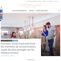 Nouvelle Etude Food and Drink : les moments de consommation, sujet le plus partagé sur les réseaux sociaux