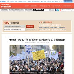 Prépas : nouvelle grève organisée le 17 décembre