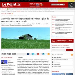 Nouvelle carte de la pauvreté en France : plus de communes en zone rurale